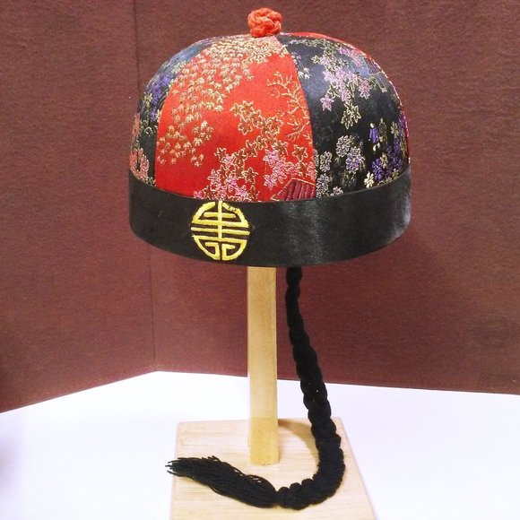 Vintage Lot of 3 Collection Fancy Dress Costume Party Hats Cat Mask Fez Asian - Picture 9 of 11